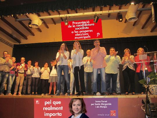 PSC. Presentació de la candidatura del PSC a Santa Margarida i els Monjos