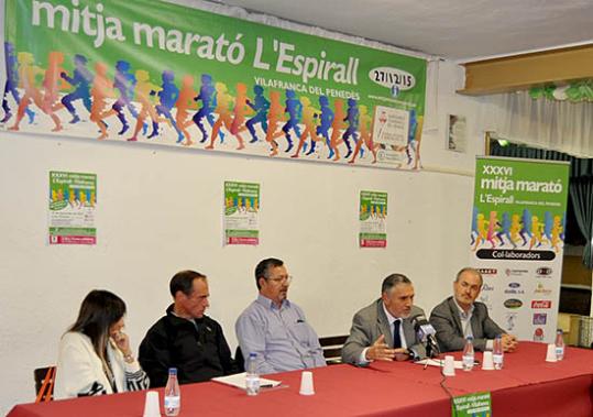 Presentació de la XXXVI Mitja Marató de l’Espirall-Vilafranca. Eix