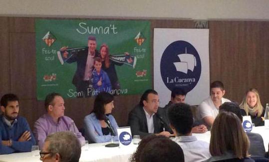 Presentació dels equips sènior del Club Patí Vilanova . Eix