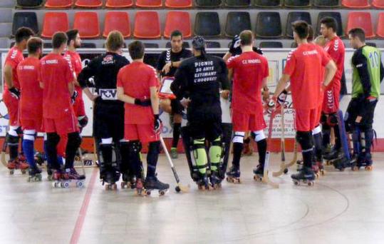 Primer entrenament de la temporada del Moritz CE Vendrell. Eix