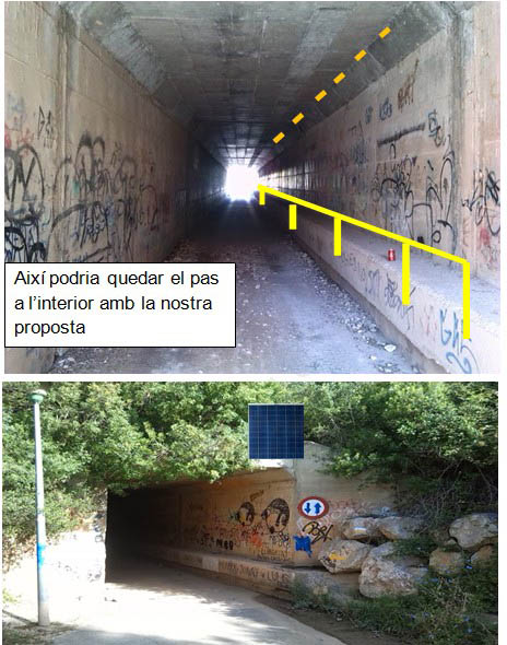 Eix. Proposta de millora del soterrani
