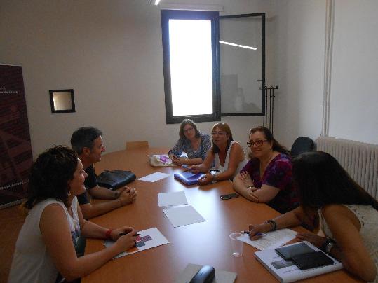 Reunió de treball dels comerciants  de Sant Pere de Ribes amb la Diputació. Ajt Sant Pere de Ribes