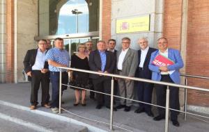 Reunió dels alcaldes del Pacte de Berà amb el secretari d'Infraestructures. Ajuntament de Calafell