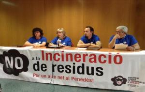 Roger Vives. Roda de premsa de Moviment Contra la Incineració de Residus