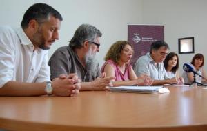 Ajt Sant Pere de Ribes. Roda de premsa de valoració del govern de Sant Pere de Ribes d'UM9 i CiU