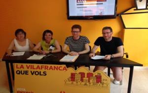 Roda de premsa d'ERC de Vilafranca. ERC