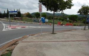 Sant Pere de Ribes fa obres per millorar la seguretat de la rotonda del Palou. Ajt Sant Pere de Ribes