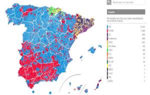 Segon partit més votat per província