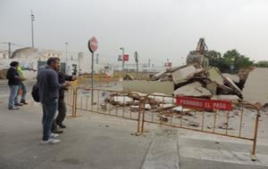 Ajuntament de Vilanova. S'enderroca l'estació transformadora de la rambla del Far de Vilanova