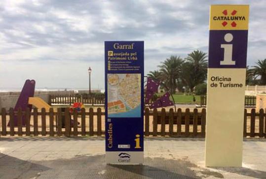 Senyalització del Consell Comarcal del Garraf. Eix