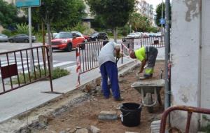 Sitges millora la vorera del passatge Morera i un tram de la carretera de les Costes. Ajuntament de Sitges