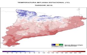 Tardor seca i amb temperatures normals a gran part de Catalunya. EIX