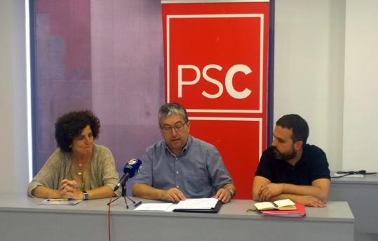 Teresa Llorens, Joan Martorell i Gerard Llobet. PSC