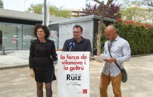 PSC. Teresa Llorens, Juan Luís Ruíz i Miguel Ángel Iglesias