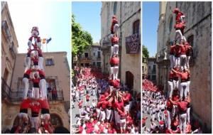 Nens del Vendrell. Tripleta de vuit dels Nens del Vendrell en la diada del seu aniversari