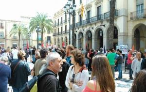 UM9-CUP a la manifestació del Primer de Maig de Vilanova organitzada per la CGT