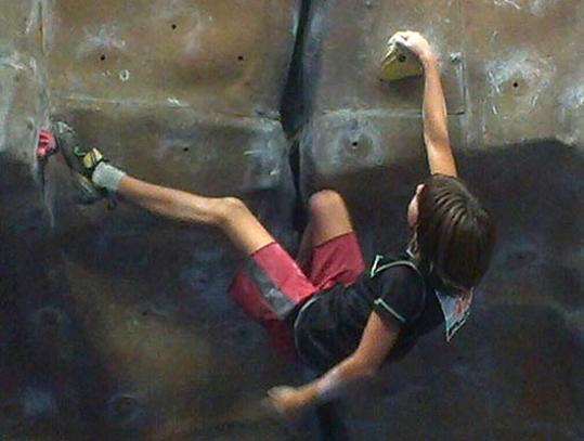 Víctor Querol a la Copa Catalana d’Escalada en Blok. Eix