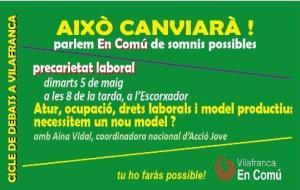 EIX. Vilafranca en Comú anuncia una campanya electoral centrada en els barris
