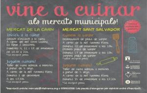 Vilafranca prepara diferents sessions de cuina als Mercats Municipals. EIX
