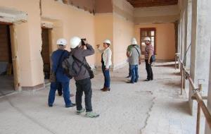 Visita d'obres del govern a la rehabilitació de la Casa de la Vila de Ribes. Ajt Sant Pere de Ribes