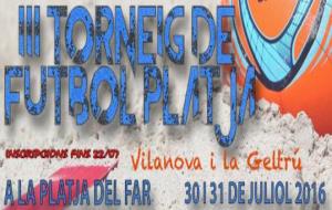 3r Torneig de futbol platja femení. Eix