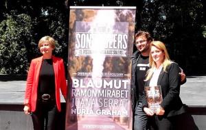 Abigail Garrido, Jordi Bent i Cristina Muñoz a la presentació del festival