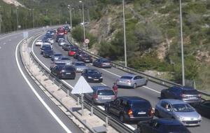 Accident greu a l'autopista C-32, al terme municipal de Sitges