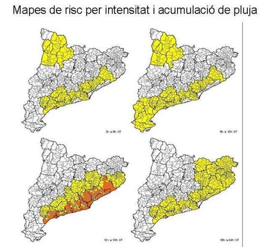 Activats els plans Inuncat i Procicat pel temporal de pluja i vent que s’espera aquest dimecres a bona part del país. EIX