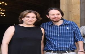 Ada Colau i Pablo Iglesias, en una imatge d'arxiu. ACN