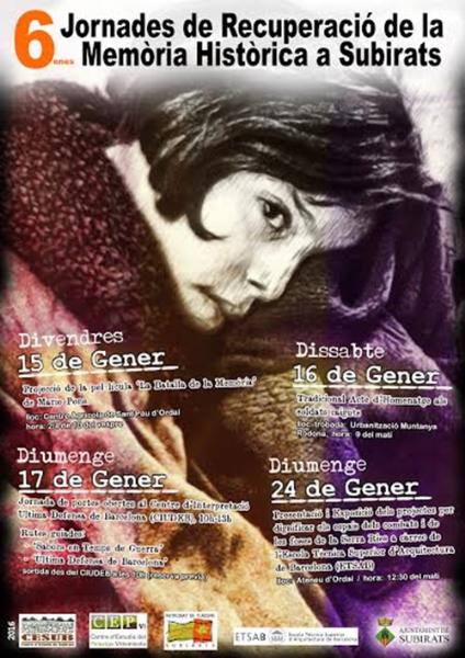 6 Jornades de Recuperació de les Memòries Històriques