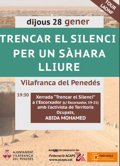 Conferència “Trencar el silenci per un Sàhara lliure”