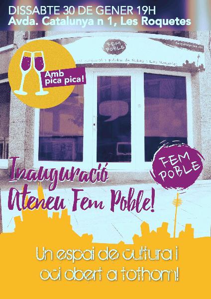 Inauguració de l'Ateneu Fem Poble de Les Roquetes