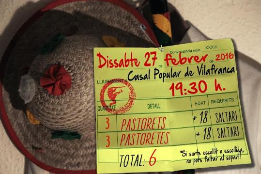 Convocatòria del Ball de Pastorets