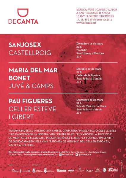 Decanta 2016, festival de música, vins i caves d’autor 