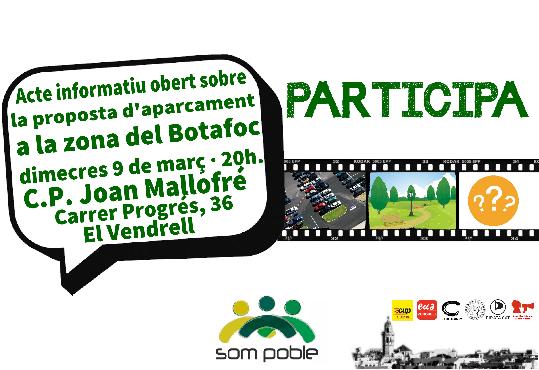 Acte informatiu obert sobre la proposta del Govern d'aparcament a la zona del Botafoc