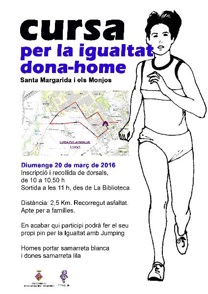 Cursa per la igualtat a Santa Margarida i els Monjos 