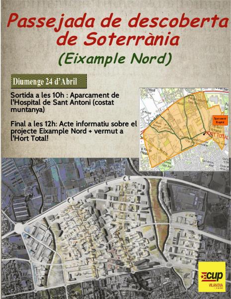 Passejada de descoberta i reivindicativa per Soterrània (Eixample Nord)
