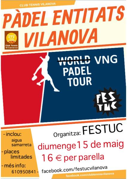 1r Torneig VNG Pàdel Tour per a entitats