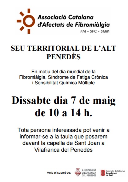Dia mundial de la Fibromiàlgia a Vilafranca