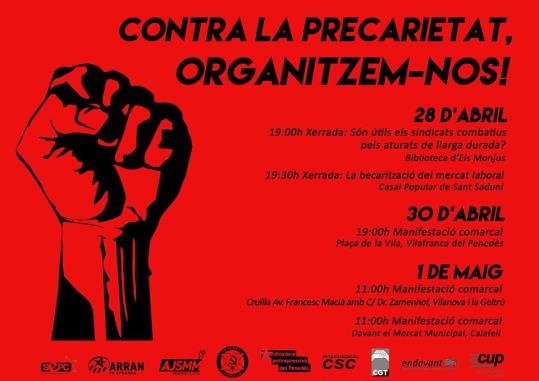Comissió 1 de maig: Contra la precarietat, organitzem-nos