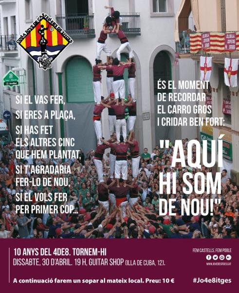 10 anys del 4 de 8 de la Jove de Sitges