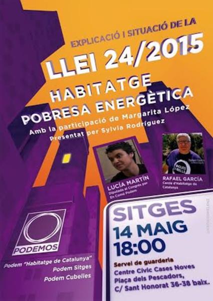 Explicació i situació de la Llei 24/2015 Habitatge pobresa energètica