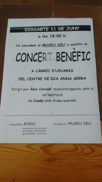 Concert Benèfic de l'Associació de familiars de Malalts d'Alzheimer