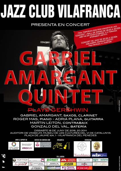 Concert de jazz amb Gabriel Amargant Quintet, ​