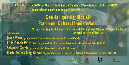 Què és i què significa el Patrimoni Cultural Immaterial