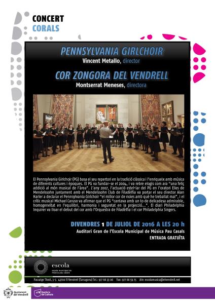 Concert del Cor Zòngora i el Pennsylvania Girlchoir