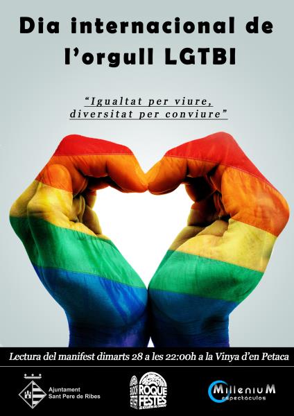 Lectura del manifest LGTBI a Sant Pere de Ribes