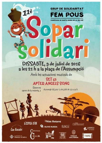 Sopar solidari del grup Fem Pous