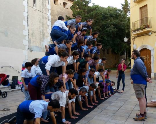 Assaig a la Fresca dels  Falcons de Vilanova i la Geltrú