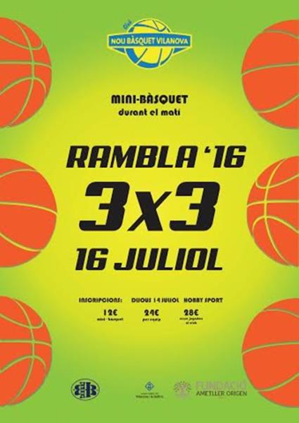 3x3 Bàsquet Rambla 2016 